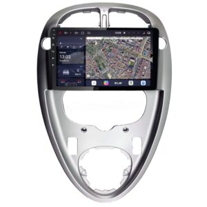 Pantalla multimedia P9A para CITRÖEN XSARA PICASSO (2000-2010), marco plateado