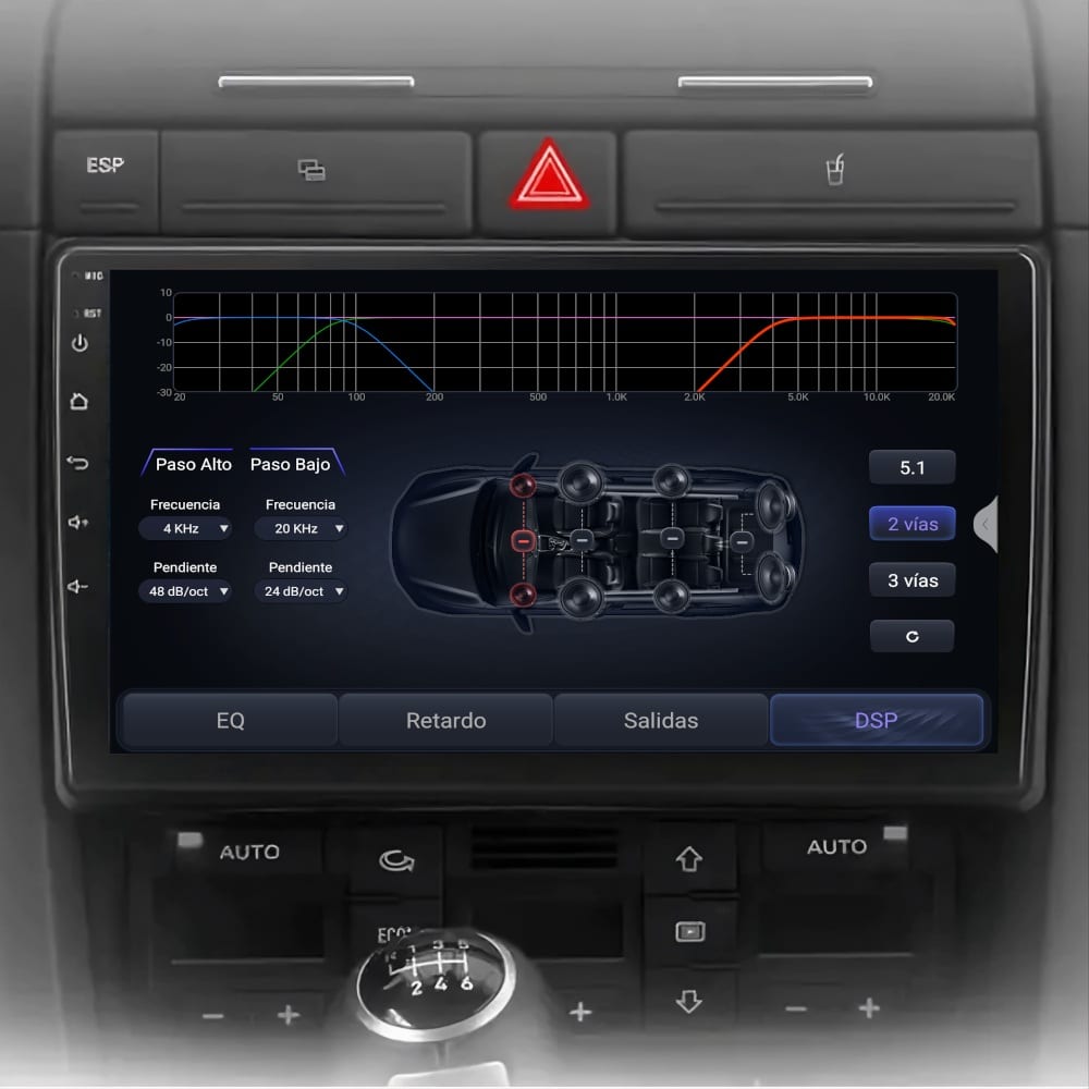 Pantalla multimedia P9A específica para SEAT EXEO (2009-2013) - Imagen 5