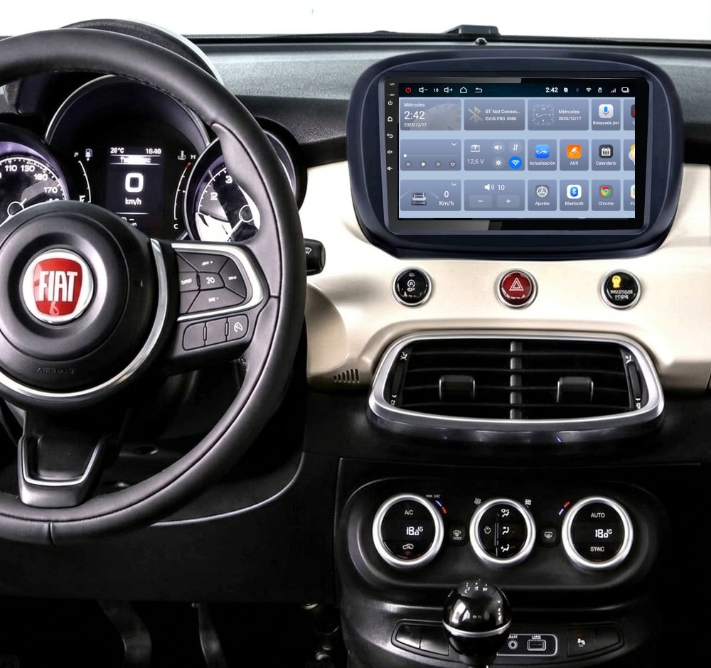Pantalla multimedia P9A específica para FIAT 500X (2014-2019) - Imagen 5