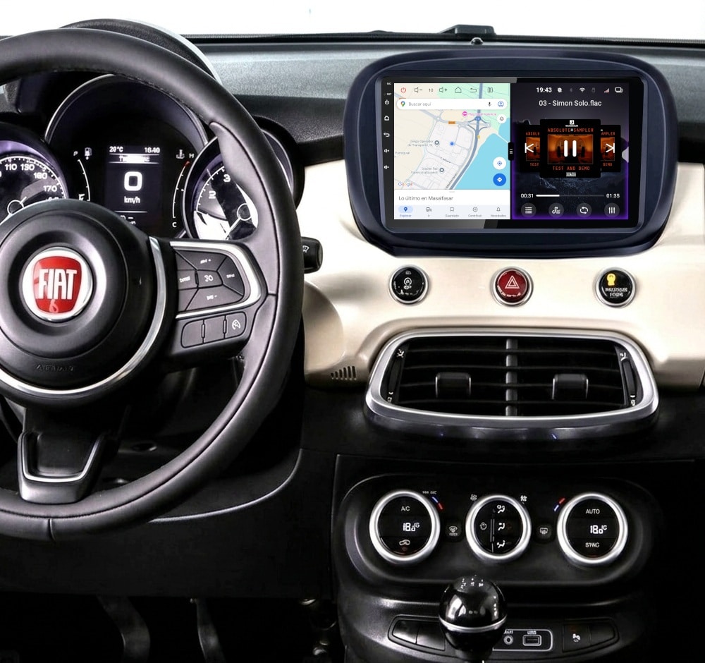 Pantalla multimedia P9A específica para FIAT 500X (2014-2019) - Imagen 4