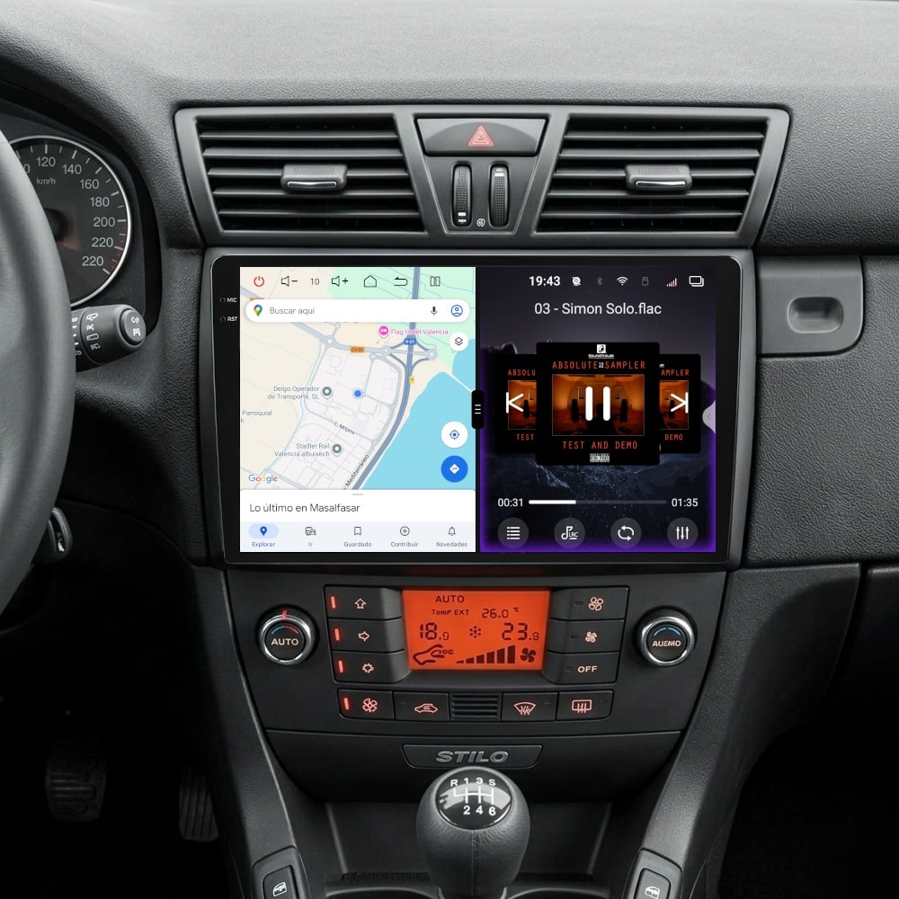 Pantalla multimedia P90 ULTRA específica para FIAT STILO (2001-2007) - Imagen 5