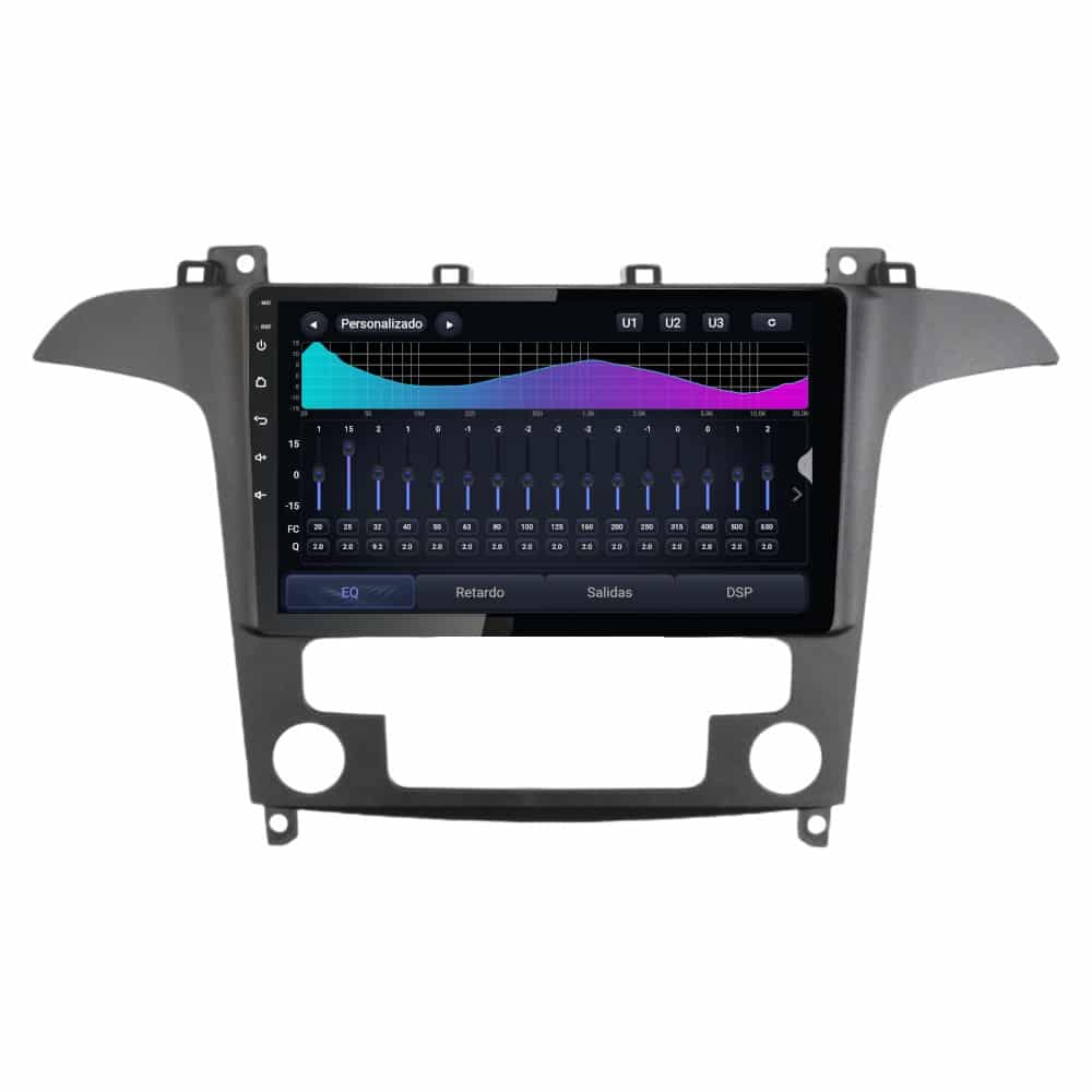 Pantalla multimedia P9A para FORD GALAXY (2008-2015). Clima negro - Imagen 4