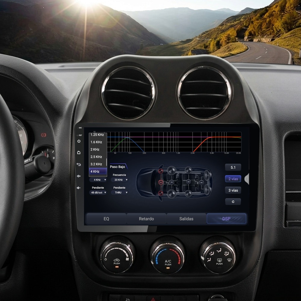 Pantalla multimedia P10A para JEEP COMPASS (2007-2009) - Imagen 9