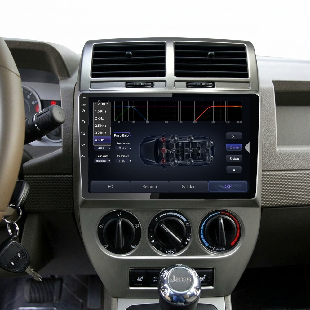 Pantalla multimedia P10A para JEEP COMPASS (2007-2009) - Imagen 5