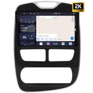 Pantalla multimedia P100 ULTRA para RENAULT CLIO (2013-2015). CLIMA MANUAL