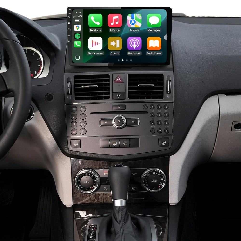 Pantalla multimedia P9A específica para MERCEDES Clase C (W204, 2007-2011) - Imagen 4