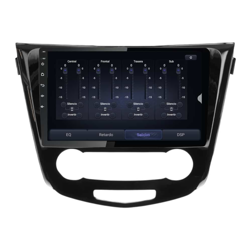 Pantalla multimedia P10A específica para NISSAN QASHQAI (2014-2020) CLIMA MANUAL - Imagen 5