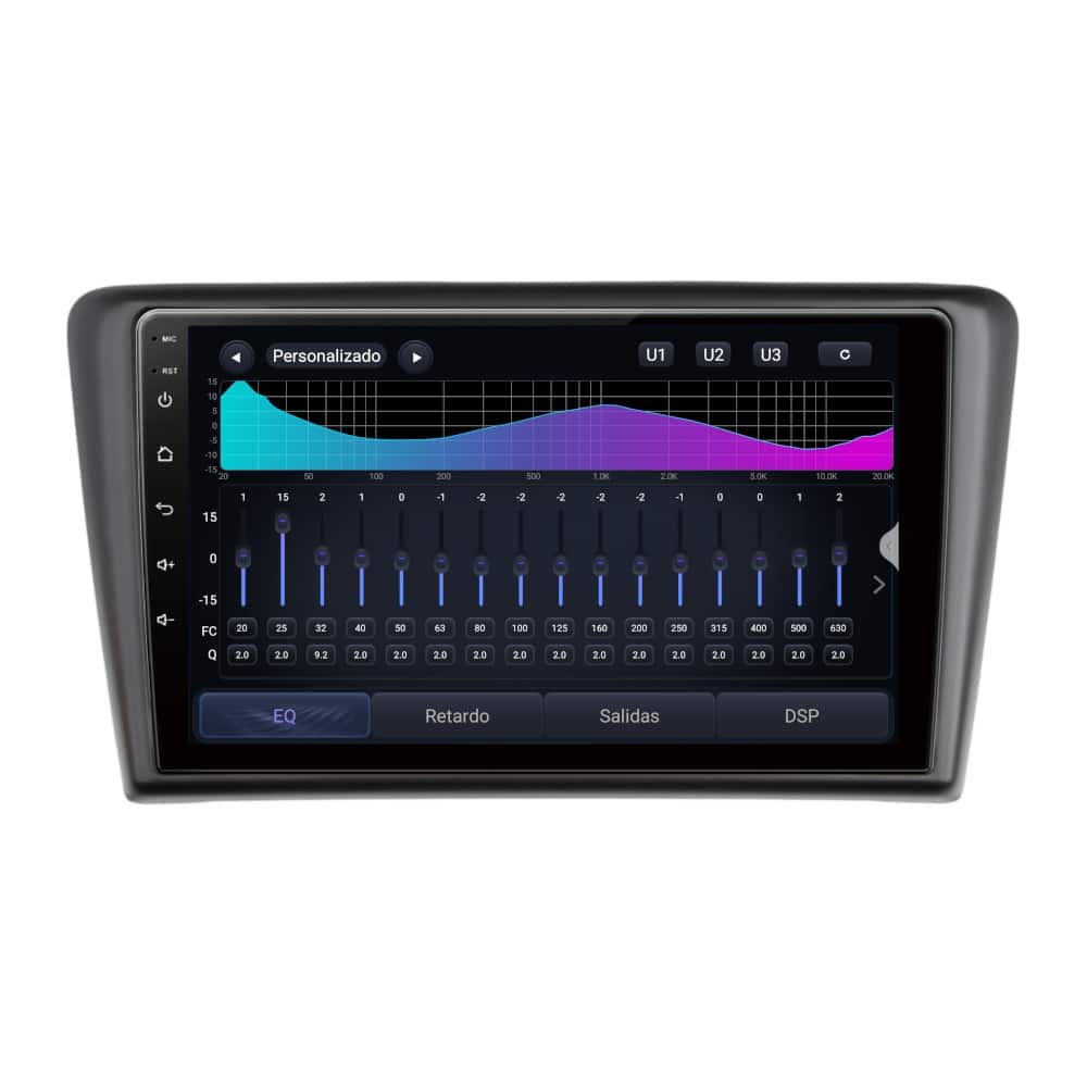 Pantalla multimedia P9A para SKODA RAPID SPACEBACK (2014->) - Imagen 4