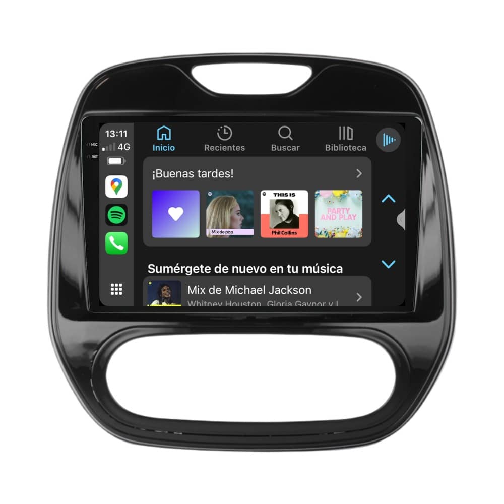 Pantalla multimedia P90 ULTRA específica para RENAULT CAPTUR 2018-> CLIMA MANUAL - Imagen 5