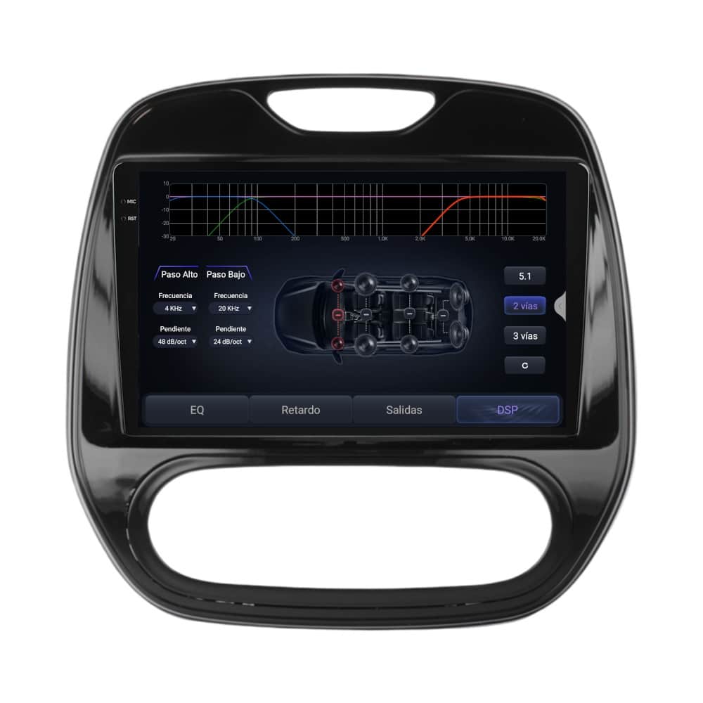 Pantalla multimedia P90 ULTRA específica para RENAULT CAPTUR 2018-> CLIMA MANUAL - Imagen 4