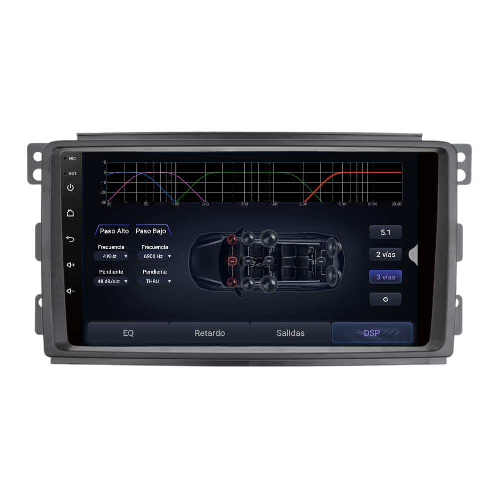 Pantalla multimedia P9A específica para SMART FORFOUR (2004-2006) - Imagen 5