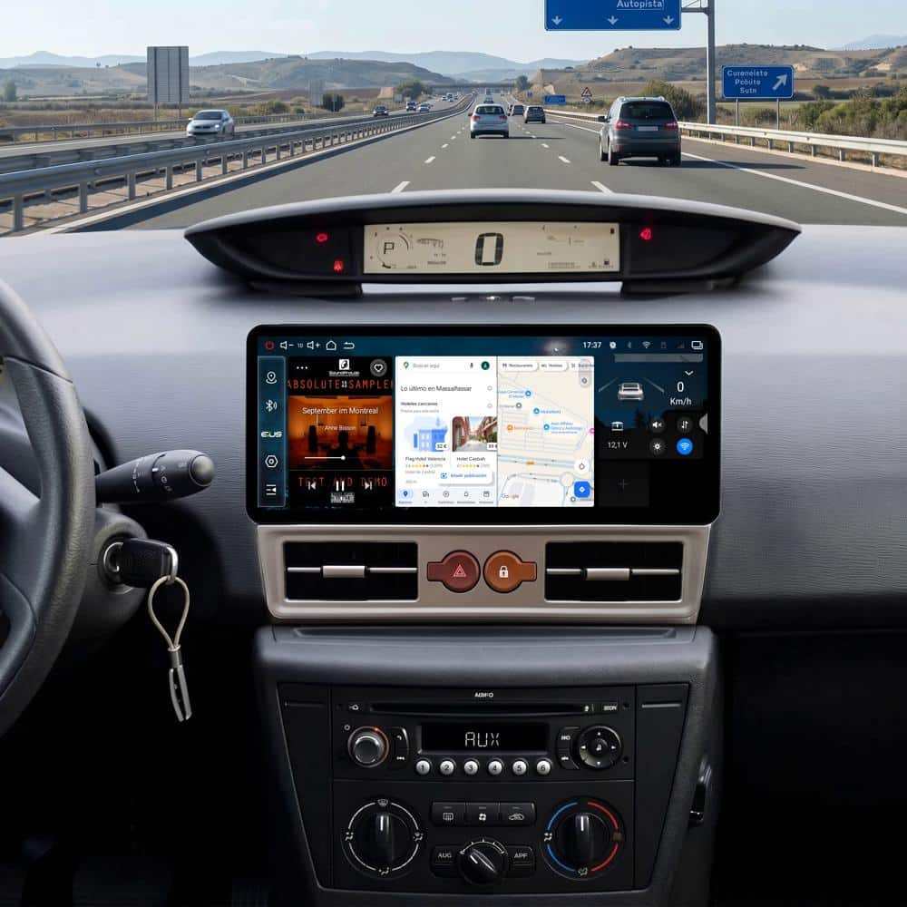 Pantalla MAX 1200A de 12.3" para CITROEN C4 (2004-2010) - Imagen 4