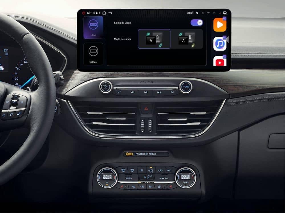 Pantalla MAX 1200A de 12.3" para FORD Focus 2018-> - Imagen 6