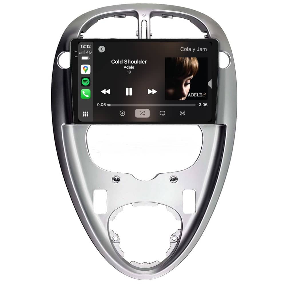 Pantalla multimedia P90 ULTRA para CITRÖEN XSARA PICASSO (2000-2010), marco plateado - Imagen 4