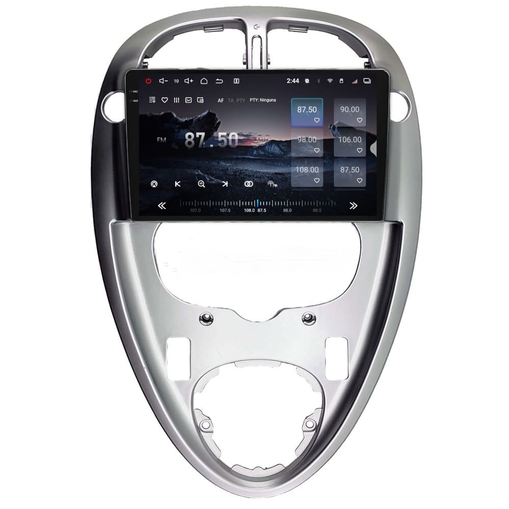 Pantalla multimedia P90 ULTRA para CITRÖEN XSARA PICASSO (2000-2010), marco plateado - Imagen 5